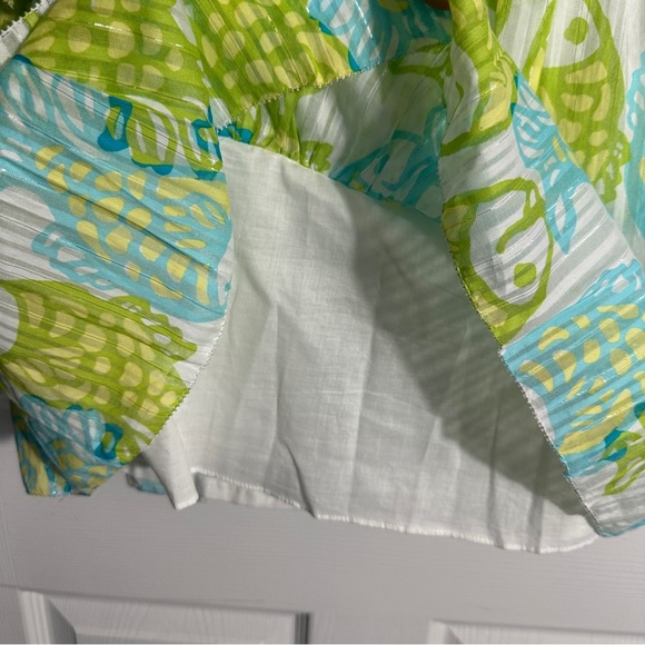 Lilly Pulitzer Arden Off the Hook strapless dress, sz 2, ruffle, party, cruise - Picture 4 of 12